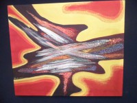 Abstract "spirit" 50x55 cm